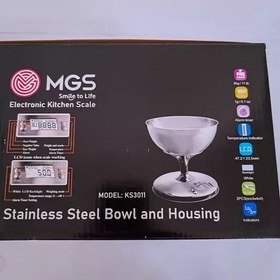 تصویر ترازو گیلاسی آشپزخانه دیجیتال MGS کد KS3011 