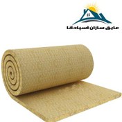 تصویر پشم سنگ 5 سانت رولی توری دار دانسیته 80 پارامیس Rock Wool 5 Cm Density 80 Paramis