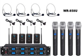تصویر میکروفون بی سیم 8 کانال بیسکو WR-858U