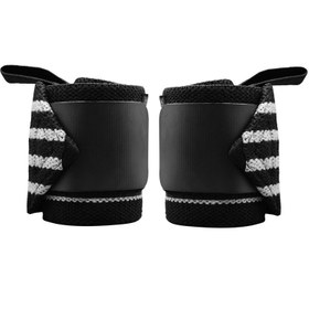 تصویر مچ بند ورزشی مدل Fix-4Line مجموعه دو عددی - مشکی 