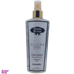 تصویر بادی اسپلش مردانه هیلدا بیوت (Hilda Beaut) مدل ALLURE HOMME SPORT حجم 250 میلی لیتر 