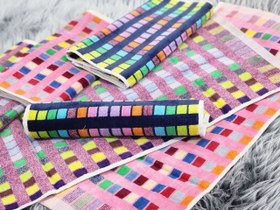 تصویر حوله دستی ۳۵ در ۷۰ شطرنجی 