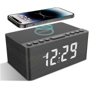 تصویر ساعت رومیزی،شارژوایرلس،رادیودیجیتالی مدلAC190برندANJANK 