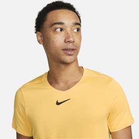 تصویر تی شرت تنیس مردانه نایک NikeCourt Dri-FIT Advantage- زرد 