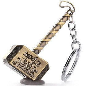 تصویر جاکلیدی اورجینال - طرح پتک طلایی Original key chain - golden mallet design