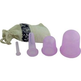 تصویر بادکش سیلیکونی 4 عددی silicone cupping massage 