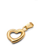 تصویر آویز طلا قلب کج 