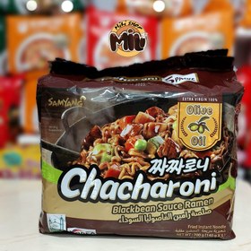 تصویر نودل پاکتی سامیانگ مدل چاچارونی 135 گرمی – بسته 5 عددی Samyang Korean Chacharoni Blackbean Sauce Ramen Noodle 135 gr