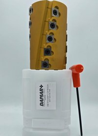 تصویر توپی پرداخت زنبوری سایز 12 دامار پلاس مدل DM+PCH 80*L120*B35Z4 