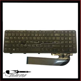 تصویر کیبورد لپ تاپ HP PROBOOK 450 G2 مشکی با فریم 
