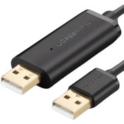 تصویر کابل تبدیل USB به USB یوگرین US166 مدل 20233 طول 2 متر UGREEN US166-20233 USB 2.0 Data Link Cable 2m
