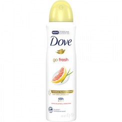 تصویر اسپری دئودرانت Go Fresh رایحه گریپ فروت و علف لیمو داو DOVE 