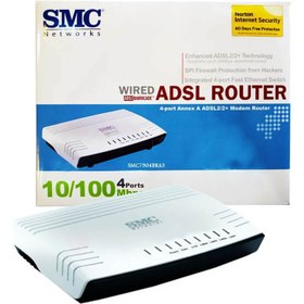 تصویر مودم روتر با سیم اس ام سی مدل 7904BRA3 SMC 7904BRA3 Wired Modem Router