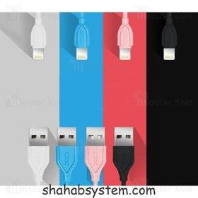 تصویر کابل شارژ آیفونی XO NB8 Lightning Cable 2.1A 1m 