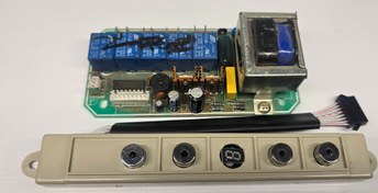 تصویر ست کامل کلید لمسی هود و برد هود و کابل نمایشگر دور عمودی (تمام لمسی) کد ۲۰۲۷۸ 