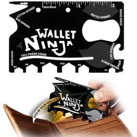 تصویر آچار و ابزار چند کاره Ninja Wallet غیر اصل ا Ninja Wallet Multi Tool And Wrench Ninja Wallet Multi Tool And Wrench