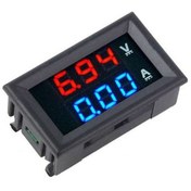 تصویر ماژول ولت متر و آمپرمتر قرمز آبی 100V 10A 