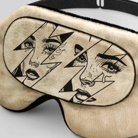 تصویر طرح دخترانه 4 چشمی برای چشم بند خواب کورال Girl Design for Coral443 Sleep Mask