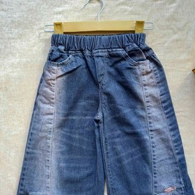 تصویر شلوار دخترانه بگ شافل جین سایز 65تا100 K1006053 