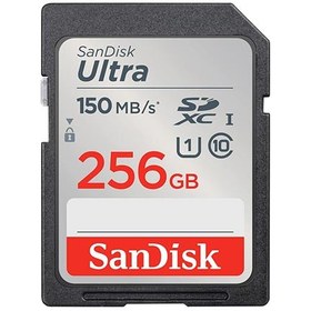 تصویر کارت حافظه سن دیسک مدل SanDisk Ultra SDXC UHS-I GN6IN سرعت 150 با ظرفیت 256 گیگابایت SanDisk Memory Card Ultra SDXC UHS-I 150MB/s GN6IN 256GB