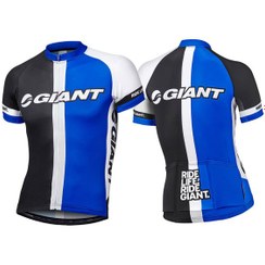 تصویر لباس دوچرخه سواری تی شرت زیپ دار جاینت مدل رییس دی آستین کوتاه Bicycle Giant Race Day Short Sleeve Jersey LG 