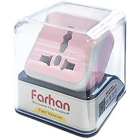 تصویر تبدیل دو شاخه برق فرحان مدل F10 تایمر دار 