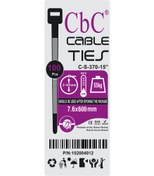 تصویر بست کمربندی 60 سانتی متر CBC ضخامت 7.6 بسته 100 عددی cbc cable tie 60-7/6 cm
