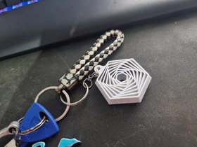 تصویر جاکلیدی شش گوش فیجت Keychain Hexagon Fidget