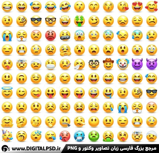 خرید و قیمت دانلود وکتور لایه باز ایموجی | ترب