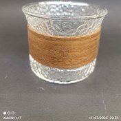 تصویر فن‌جان و شات پیرکس کمر چوبی ترکیب اصالت و مدرنیته در طراحی Fanjan and Shot Pyrex Wooden Back Combination of Authenticity and Modernity in Design