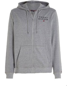 تصویر هودی مردانه با لوگوی اصلی، خاکستری برند Tommy Hilfiger Men's Original Logo Lounge Hoody, Grey