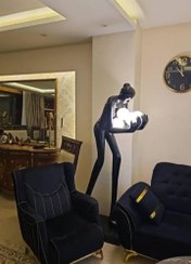 تصویر آباژور ایستاده آدمک کد ۰۰۹ - گوی 