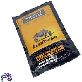 تصویر گریس نسوز پایه لیتیوم مدل NLGI 3 لوبرینو وزن 50 گرم دست 10 عددی lubrhino lithium grease 50 gr 10 pcs