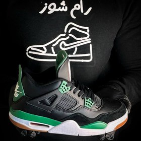 تصویر کتونی نایک جردن 4 مدل jordan 4 sb (black trend) 