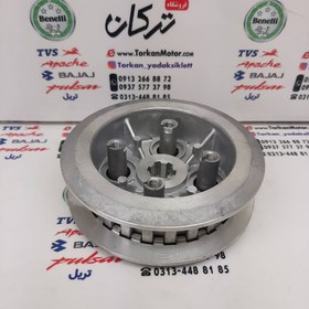 تصویر چهار شاخ کلاچ ( دیسک ) زیر و رو موتور اپاچی 150 ، 160 و 180 و HLX 150 اچ ال ایکس کیفیت درجه 1 