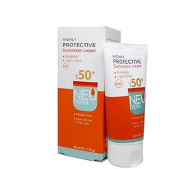 تصویر ضد آفتاب نئودرم spf50 