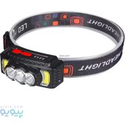 تصویر چراغ قوه پیشانی هدلایت شارژی Floodlight HX-810S Floodlight HX-810S HEADLIGHT