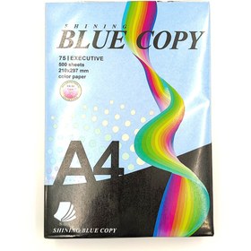 تصویر کاغذ رنگی کپی سایز BLUE COPY A4 آبی 