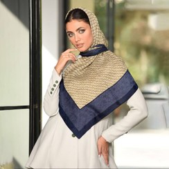 تصویر روسری نخی ژاکارد دور دوخت 
