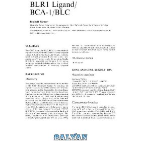 تصویر دانلود کتاب BLR1 Ligand/ BCA-1/BLC لیگاند BLR1/BCA-1/BLC