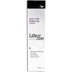 تصویر کرم روشن کننده شب لایف توبی 50 میلی لیتر Life 2be Night Brightening Cream 50ml