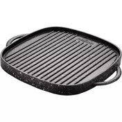 تصویر تابه گریل چدن دوطرفه نالینو مدل Lorenza (بدون درب) کد 01160 Double-sided Nalino cast iron grill pan, Lorenza model (without lid), code 01160