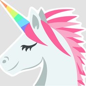 تصویر استیکر اسب تک شاخ - unicorn 