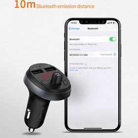 تصویر شارژر فندکی Car Charger با قابلیت تماس و پخش موسیقی مک دودو Mcdodo مدل CC-6880 