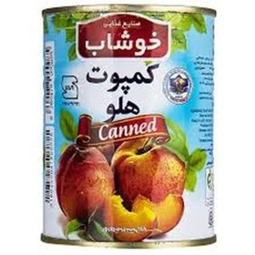 تصویر کمپوت هلو خوشاب قوطی 24عددی 