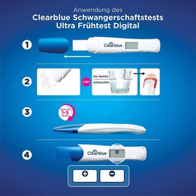 تصویر تست بارداری Clearblue پک 3 عددی 3packs Clearblue Pregnancy Test