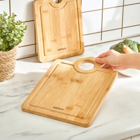 تصویر تخته برش کاراجا مدل ALIS مجموعه 2 عددی Karaca Alis Bamboo 2-Piece Pro Cutting Board