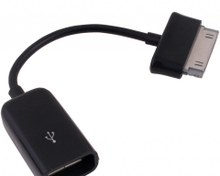 تصویر کابل OTG به USB تبلت سامسونگ ا Samsung Galaxy Tab OTG To USB Cable Samsung Galaxy Tab OTG To USB Cable