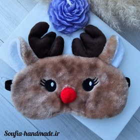 تصویر چشم بند گوزن کریسمس Blindfold Deer Christmas