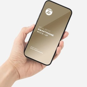 تصویر موکاپ گوشی هوشمند دست در دست از نزدیک برای طرح با کیفیت بالا Psd شما 